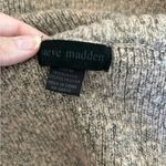 Steve Madden brown knit fringe trim poncho wrap with pockets one size Photo 3