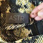 ASTR Womens Top XS Black Yellow Snake Pattern Glam Photo 4