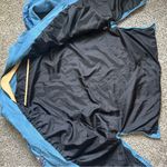 Indigo Moon Powder Blue Embroidered Floral Jacket Casual Vintage Unique Large Photo 6