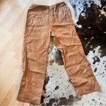 Reformation Brown Justin 100% Linen Trouser Pant Size 8 Photo 2