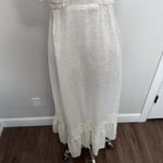 Vtg Sz 5 Maxi Dress Empire Waist Prairie Boho Peasant Lace Tiered Cottagecore Photo 3
