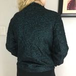 Piazza Sempione  Teal Tweed‎ Neck Tie Cropped Wool Jacket Italy 40 Photo 2