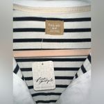 Free People NWT Jackson Rugby Midi Dress - Ivory Combo $98 MSRP Photo 6