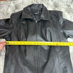 East 5th  Genuine Leather Y2K Vintage Black Zip Up Jacket Coat size XL Photo 5