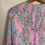 Lilly Pulitzer Hollie tunic Dress Womens XS Pink floral print Bell Sleeve Boho Photo 9