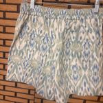 Marc New York  Blue Aztec Print Tie Waist Shorts Size XS Photo 4