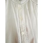 Madewell  | NWT Shirred Lace-Trim Top in White | Sz XS Photo 6