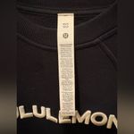Lululemon Scuba Oversized Scuba pullover Wordmark black white size XS/S Photo 3