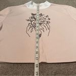 SheIn  2 in 1 Short/Long Sleeve Butterfly Graphic Ribbed Mock-Neck Cropped Tee Photo 7