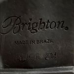 Brighton  Alice Thong Sandals, Leather Bronze  Ornate Silver Buckle Photo 7