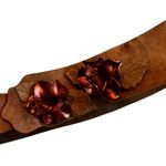 Unique Handmade Leather 3D Floral Accent Belt. Photo 5