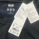 Uniqlo Women's AIRism UV Protection Crew Neck Tee XS Black NWT Moisture-Wicking Photo 2