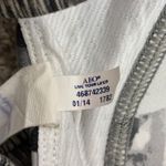 American Eagle Floral Sports Bra Womens L Gray Stretch Athletic Activewear White Size L Photo 5