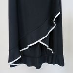 Taboo Vintage 90s  Black & White Ruffle Cocktail Dress Photo 5