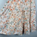 Dee Elly Mini Dress Women's XL Multicolor Floral Tiered Strap Back Puff Sleeve Photo 3