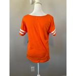 NFL  Team Apparel Cleveland Browns VNeck Short Sleeve Shirt Orange Size M NWT Photo 3