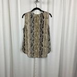 Equipment  Femme Brown Snakeskin Print Tank Blouse Sz.S/P Photo 3