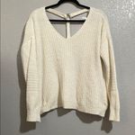 Love by Design  Cream V-Neck Sweater Photo 2