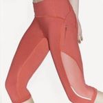 Lululemon Sun Runner Crop Mesh Leggings Coral Size 4 Photo 0
