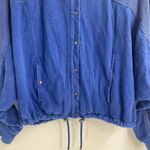 Alexander Wang T By  Blue Boho Zip Up Bomber Jacket Size Small Photo 4