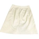 Banana Republic  Stretch Womens Size 2 A Line Skirt Light Khaki Beige Career Photo 3