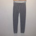 Woman’s One Size Grey Comfy Fleece Super Soft Stretchy Leggings Gray Photo 4