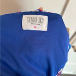 Sienna Sky  short sleeve floral midi dress blue and white size medium Photo 4