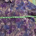 Bonworth  sheer Button Up blouse medium violet NWT Photo 4