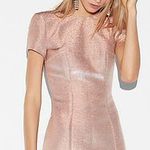 EXPRESS Rose Gold Mini Dress Photo 0