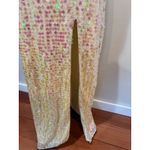 Saylor NWT Khoudia Sequined Halter Maxi Dress Pink Champagne Sz S $363 Photo 5