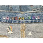 American Eagle  AE Denim '90s Boyfriend Short Embroidered Size 4 EUC!!! Photo 4
