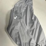 Nike Women's Shield Running Reflective Hooded Zipper Jacket Gray Size Small Photo 9