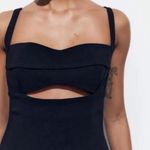 ZARA NWT Cut Out Bubble Hem Mini Dress in Black - S Photo 2