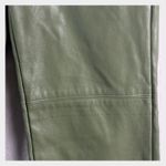 SheIn Faux Leather Pants Size XXS Petite Olive Green Photo 6