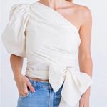 Karlie poplin one shoulder knot top Photo 0
