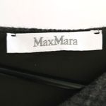  Max Mara Sleeveless Plaid Houndstooth Printed Sheath Wool Dress Gray 10 Photo 2