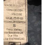 Farella Capri mixed media ditzy floral light weight blouse size S Blue Photo 4