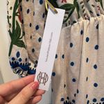 NWT House of Harlow 1960 Cream Blue Floral Macaw Boho Maxi Dress XS Photo 6