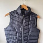 Athleta Vest Women S Gray InsulEight Stowable Goose Down Quilted Slate Puffer Photo 1