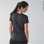 Lululemon  What the Sport Short Sleeve V-Neck Tee Heathered Black & Grey Small Photo 2