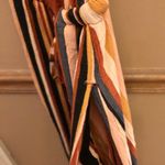 American Eagle Striped Wide Leg Jumpsuit Orange Brown XS Photo 6