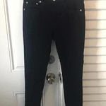 Rag and Bone Hi Rise Ankle Skinny Black Velvet Pants Photo 2