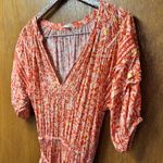 Poupette St Barth Bona Short Sleeve Mini Length Lemon Print Orange Large L Photo 5