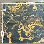 Vintage Handkerchief Novelty Print (8) Black Photo 1