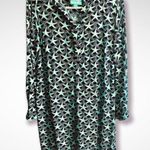 Escapada Living Sz SMALL Blue 3/4 Sleeve Starfish Print Tunic dress Rayon Photo 0