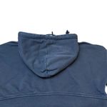 Adidas  Cropped Hoodie Womens Black 3 Stripe Logo‎ Sweatshirt Pullover Photo 6