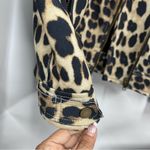 easel  faux suede Leopard Print M Jacket w/pockets motorcycle boxy full zip Photo 8