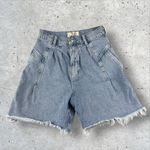 Free People We The Culotte Venice Beach Denim Shorts Size 24 Photo 4