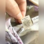 Loft Ann Taylor Laura Straight Leg Ankle Pants Floral Purple Green Size 10 Photo 7