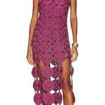 NWT Simon Miller Beep Beep Cricular Carwash Fringe Gown Magenta Metallic Size XL Pink Photo 13